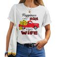 Happiness Is Being A Mom And Wife Sunflower For Women Women T-shirt