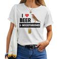 I Love Beer And Wood Thrushes Washington DC State Bird Women T-shirt