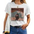 Vintage Cowgirl Leave Them Broadway Girls Alone Western Women T-shirt Casual Daily Basic Unisex Tee