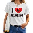 Winter Sport With Horse I Love Skijoring Women T-shirt