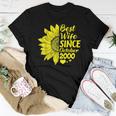 19Th Wedding Anniversary Sunflower Wife October 2000 Women T-shirt Unique Gifts