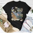 Afro Even In The Midst Of My Storm I See God Working It Out Women T-shirt Unique Gifts