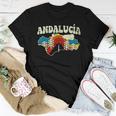 Andalusia Spain Vintage Spanish Community Rainbow Retro 70S Women T-shirt Unique Gifts