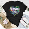 Anti Bullying Choose Kind Teacher Floral School Women T-shirt Unique Gifts
