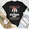 Birthday Boy Jesus Ugly Christmas Sweater Xmas Women T-shirt Unique Gifts