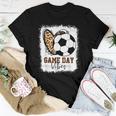 Bleached Soccer Game Day Vibes Soccer Mom Game Day Season Women T-shirt Funny Gifts