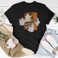 Boo Books Ghost Librarian Halloween Teacher Reading Lover Women T-shirt Funny Gifts
