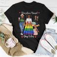 Brazilian Raised Gay Pride Proud Rainbow Flag Lesbian Women T-shirt Unique Gifts