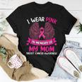 Breast Cancer I Wear Pink In Memory Of My Mom Women T-shirt Funny Gifts