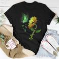 Butterfly Sunflower Gastroparesis Awareness Women T-shirt Unique Gifts