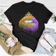 Carnival Party Costume Masquerade Lips Mardi Gras Women T-shirt Funny Gifts