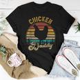 Chicken Daddy Vintage Retro 70S Chicken Dad Fathers Day Men Women T-shirt Funny Gifts