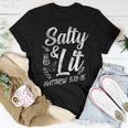 Christian Bible Verse Salty And Lit Matthew 513-15 Women T-shirt Unique Gifts