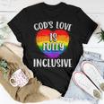 Christian Gods Love Is Fully Lgbt Flag Gay Pride Month Women T-shirt Unique Gifts