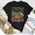 Christmas Cowgirl Western Christmas Cowboy Christmas Boots Women T-shirt Unique Gifts