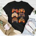 Controllers Fall Gaming Video Game Turkey Thanksgiving Boys Women T-shirt Funny Gifts