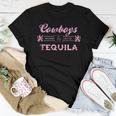 Cowboys And Tequila Western Tequila Drinking Drinking s Women T-shirt Unique Gifts