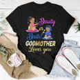 Cute Beauty Or Beat Godmother Loves You Gender Reveal Party Women T-shirt Funny Gifts
