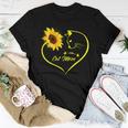 Cute Cat Mom Sunflower Heart Love Cat Lover Women T-shirt Unique Gifts