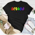 Cute Lgbtq Ghost Lgbt Halloween Ghost Rainbow Gay Pride Women T-shirt Unique Gifts