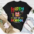 Cute Owl Happy Last Day Of School Teacher Student Graduation Women T-shirt Unique Gifts