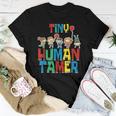 Cute Preschool Daycare School Teacher Tiny Human Tamer Women T-shirt Unique Gifts