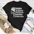 Dads Against Daughters Dating Democrats - Patriotic Skull Women T-shirt Unique Gifts