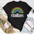 Dallas Rainbow 70S 80S Style Retro Gay Pride Men Women Women T-shirt Unique Gifts