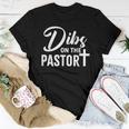Dibs On The Pastor Christian Cross Pastors Wife Women T-shirt Personalized Gifts