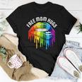 Dripping Lips Rainbow Lgbtq Mother Free Mom Hugs Women T-shirt Unique Gifts