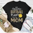 My Favorite Softball Player Calls Me Mom Leopard Women T-shirt Unique Gifts