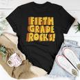 Fifth Grade Rocks 5Th Grade Teachers Student Back To School Women T-shirt Unique Gifts