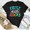 First Grade Rocks 1St Grade Back To School Teacher Student Women T-shirt Funny Gifts