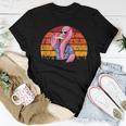 Flamingo Dad Fathers Day Retro Bird Animal Lover Zoo-Keeper For Dad Women T-shirt Crewneck Unique Gifts