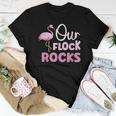 Our Flock Rocks Flamingo Family Matching Vacation Women T-shirt Unique Gifts