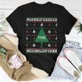 Flocking Around The Tree Flamingo Ugly Christmas Sweater Women T-shirt Unique Gifts