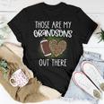 Football Those Are Grandsons Out There Football Grandma Women T-shirt Funny Gifts