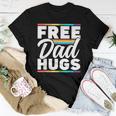 Free Dad Hugs Rainbow Lgbtq Proud Gay Pride Father Daddy Women T-shirt Unique Gifts
