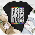 Women Free Mom Hugs Rainbow Proud Mom Lgbt Pride Month Women T-shirt Unique Gifts