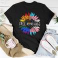 Free Mom Hugs Sunflower Rainbow Heart Lgbt Lesbian Gay Pride Women T-shirt Unique Gifts