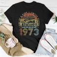 Funny 50 Years Old August 1973 Vintage Retro 50Th Birthday Women T-shirt Funny Gifts