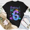 Birthday Girl 6 Years Old It's My 6Th Bday Mermaid Women T-shirt Funny Gifts