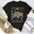 Ugly Xmas Sweater Animals Lights Christmas Armadillo Women T-shirt Unique Gifts