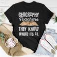 For A Geography Teacher Cartography Women T-shirt Unique Gifts