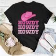 Girls Pink Howdy Cowgirl Western Country Rodeo Women T-shirt Unique Gifts
