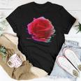 Glitch Rose Vaporwave Aesthetic Trippy Floral Psychedelic Women T-shirt Unique Gifts