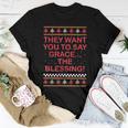 Grace The Blessing Ugly Christmas Sweaters Women T-shirt Unique Gifts
