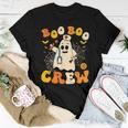 Groovy Boo Crew Nurse Ghost Halloween Nurse Women T-shirt Personalized Gifts