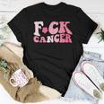 Groovy Fuck Cancer All Breast Cancer Awareness Women T-shirt Funny Gifts