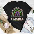 Groovy Rainbow Hispanic Heritage Month Teacher Latina Women T-shirt Unique Gifts